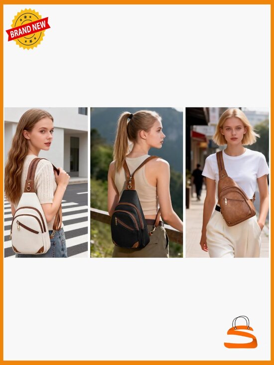 Convertible Sling Backpack Crossbody Purse RFID Anti Theft Travel Bag